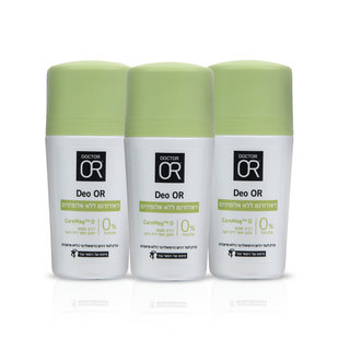 3 יח'  דאודורנט רול און ללא אלומיניום